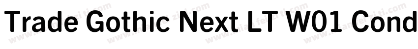 Trade Gothic Next LT W01 Cond字体转换